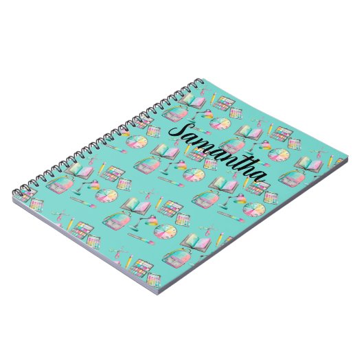 Carnet Personalized School Supplies Spiral Notebook  (Côté gauche)