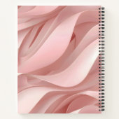 Carnet Personalized Soft Blush Pink Abstract Flow Design (Dos)