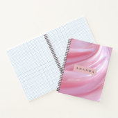 Carnet Personalized Soft Blush Satin Swirl in Pearlescent (Intérieur)
