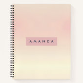 Carnet Personalized Soft Pastel Blush Gradient (Devant)