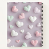 Carnet Personalized Soft Pastel Candy Hearts (Dos)