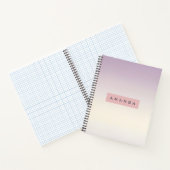 Carnet Personalized Soft Pastel Lavender Gradient (Intérieur)