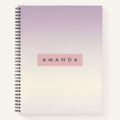 Carnet Personalized Soft Pastel Lavender Gradient (Devant)