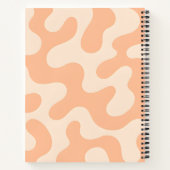 Carnet Personalized Soft Peach Pastel Abstract Camo  (Dos)