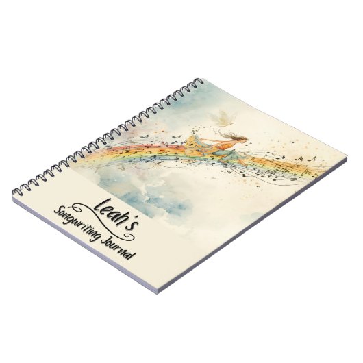 Carnet PERSONALIZED Songwriting Journal, Spiral Bound (Côté gauche)