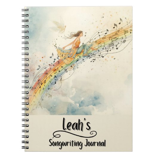 Carnet PERSONALIZED Songwriting Journal, Spiral Bound (Devant)