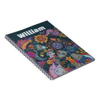 Carnet Personalized Space Name Poster for Kids 