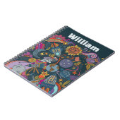 Carnet Personalized Space Name Poster for Kids  (Côté gauche)