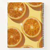 Carnet Personalized Sparkle Citrus Glitter Orange (Dos)