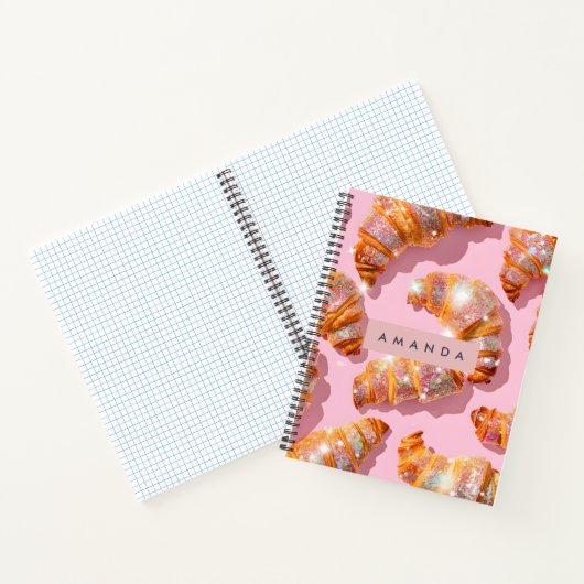 Carnet Personalized Sparkle Croissant Style (Intérieur)