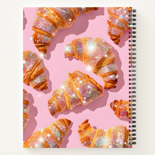 Carnet Personalized Sparkle Croissant Style (Dos)