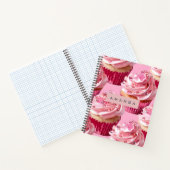 Carnet Personalized Sparkle Glam Pink Cupcake Delight (Intérieur)