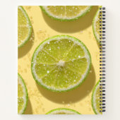 Carnet Personalized Sparkle Lime Slice Glitter Citrus  (Dos)