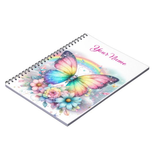 Carnet Personalized Spring Floral Spiral Notebook (Côté gauche)