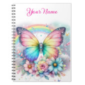Carnet Personalized Spring Floral Spiral Notebook (Devant)