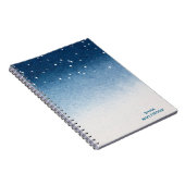 Carnet Personalized Starry Night Blue Gradient Notebook (Côté Droit)