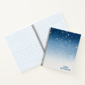 Carnet Personalized Starry Night Blue Gradient Notebook (Intérieur)