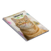 Carnet Personalized Sweet Orange Tabby Cat (Côté Droit)