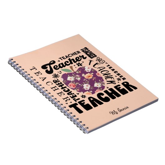Carnet Personalized Teacher Notebook (Côté Droit)
