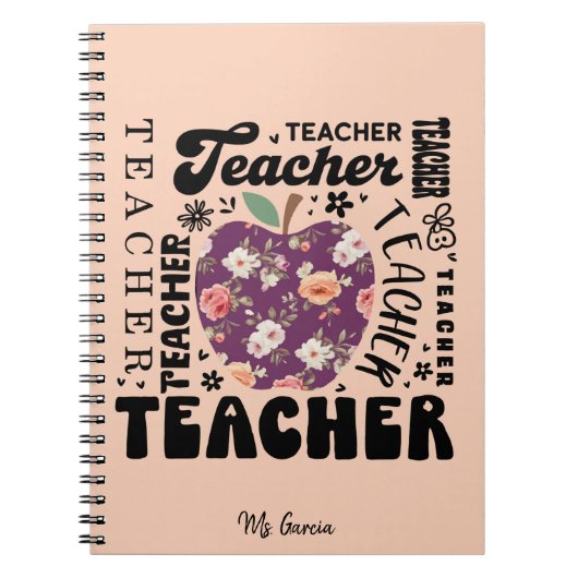 Carnet Personalized Teacher Notebook (Devant)
