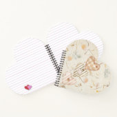 Carnet Personalized trendy mulberry artwork with hearts (Intérieur)