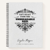 Carnet Personalized Unbreakable Soul Spiral Notebook (Devant)