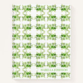 Carnet Personalized Watercolor Botanical Notebook (Devant)