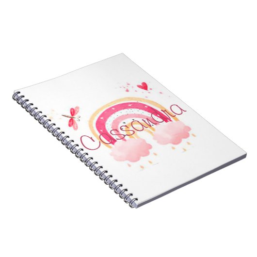 Carnet Personalized watercolor rainbow (Côté Droit)