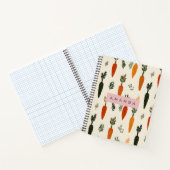 Carnet Personalized Whimsical Carrot Patch Rustic (Intérieur)