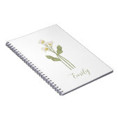 Carnet  Personalized Wildflower Name (Côté Droit)