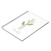 Carnet  Personalized Wildflower Name (Côté gauche)