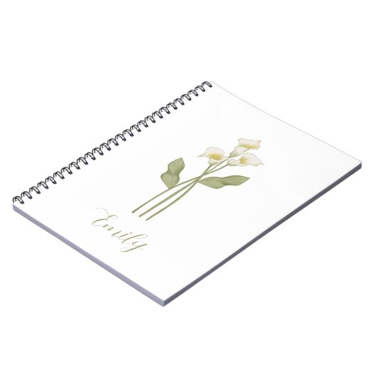 Carnet  Personalized Wildflower Name (Côté gauche)