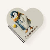 Carnet Personalized Winter Penguin “Best Doctor Ever” (Devant)