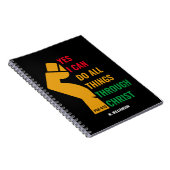 Carnet Personalized YES I CAN DO ALL THINGS Christian (Côté Droit)