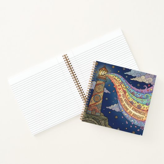 Carnet Personalized You Radiate Kindness Spiral Notebook (Intérieur)