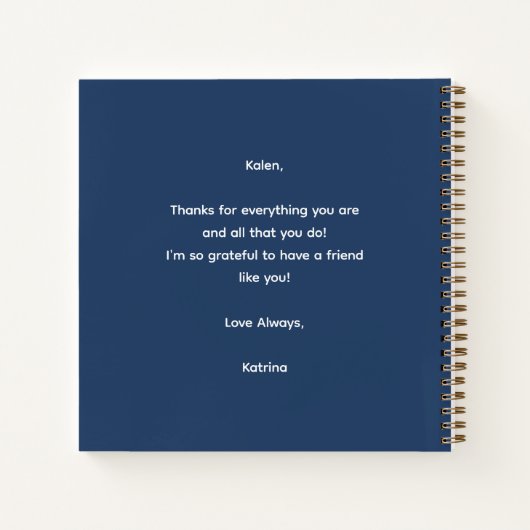 Carnet Personalized You Radiate Kindness Spiral Notebook (Dos)