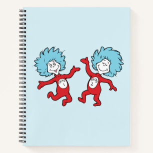 Carnet Personnage Chose 1 et Chose 2 de Dr Seuss