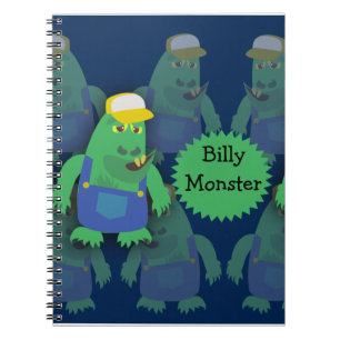Carnet Personnage de monstre de dessin animé drôle Countr