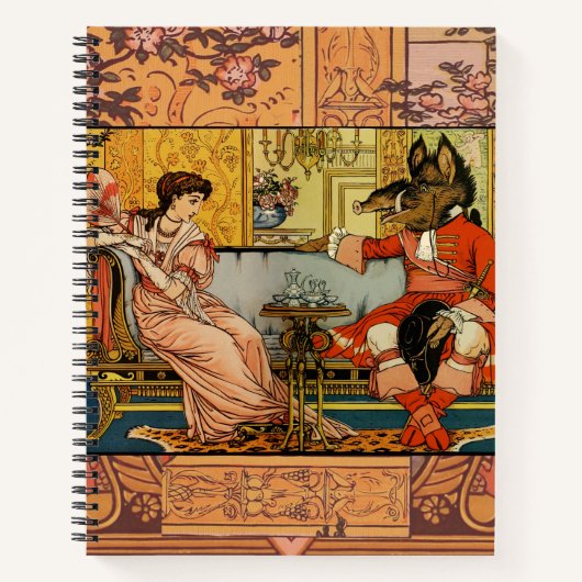 Carnet Personnages de Contes de Fées Classiques de Beauté (Devant)