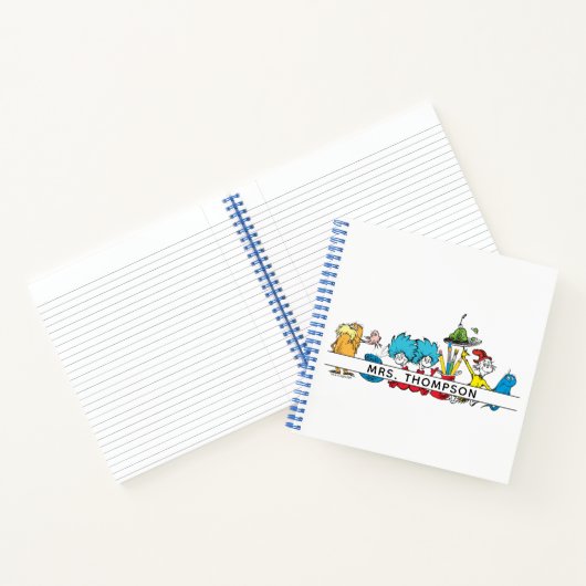Carnet Personnages de Dr. Seuss & Nom de l'enseignant (Intérieur)