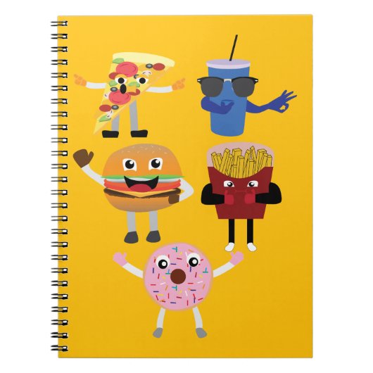 Carnet Personnages de nourriture (Devant)