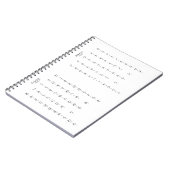 Carnet Personnages japonais Hiragana Katakana Romaji (Côté gauche)