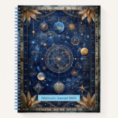 Carnet Personnalisable à thème céleste (Devant)