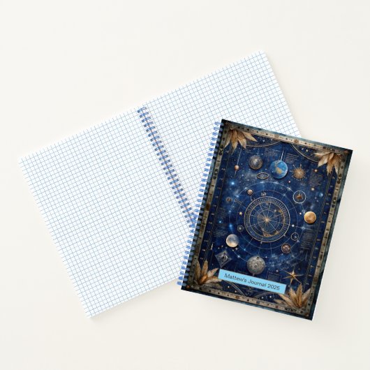 Carnet Personnalisable à thème céleste (Intérieur)