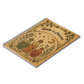 Carnet personnalisable avec conception apothécaire (Côté gauche)