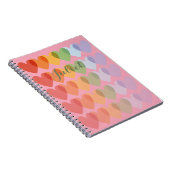 Carnet Personnalisable Coeurs mignons personnalisés Arc-e (Côté Droit)