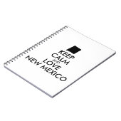 Carnet Personnalisable CONSERVEZ CALME et AMOUR NOUVEAU M (Côté gauche)