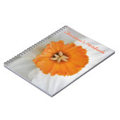 Carnet personnalisable Daffodique blanc (Côté gauche)