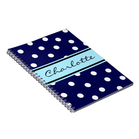 Carnet personnalisable de monogramme de points (Côté Droit)