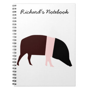 Carnet personnalisable de porc à selle